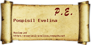 Pospisil Evelina névjegykártya